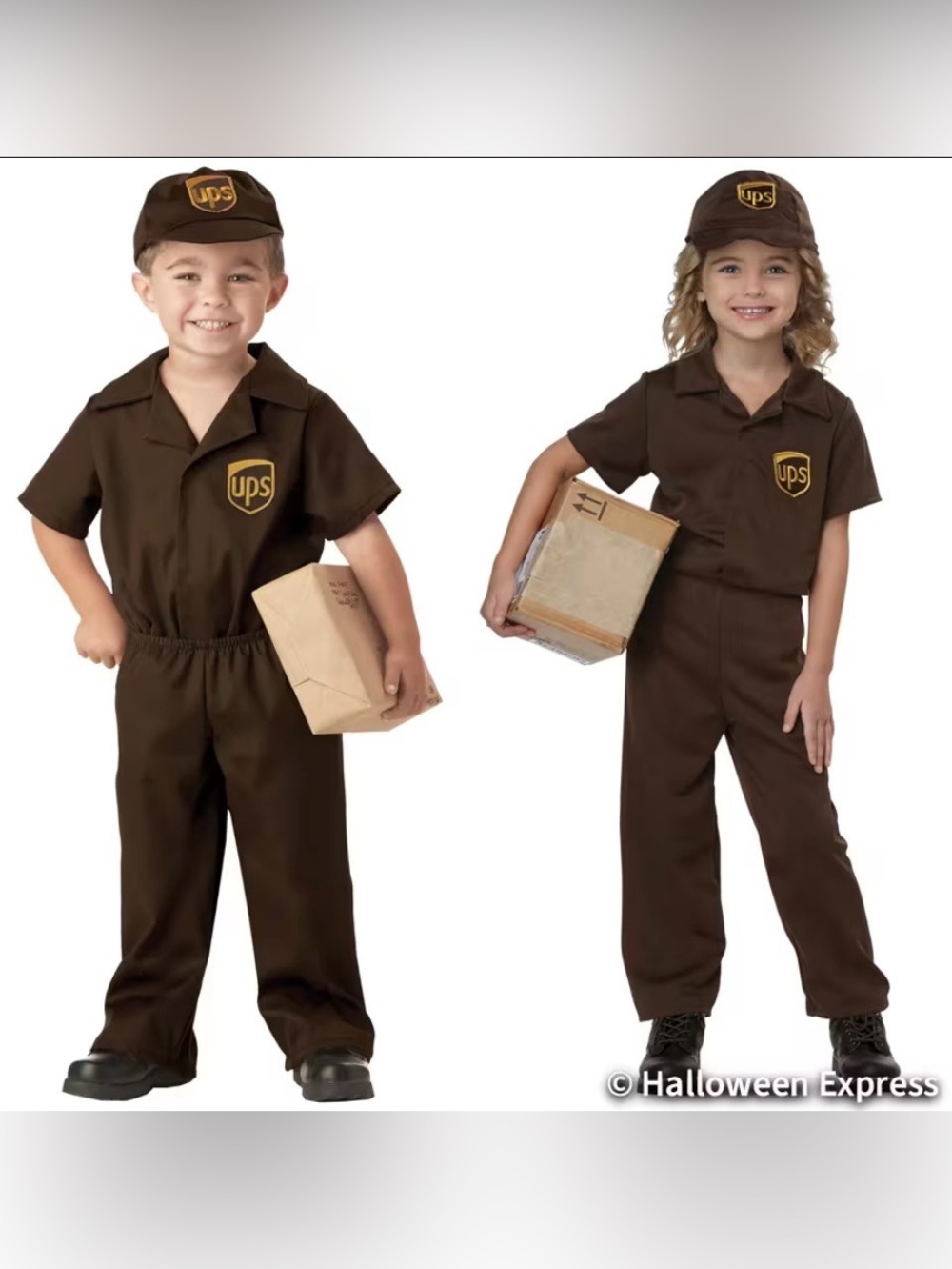 California Costumes UPS Driver Unisex Costume Size M 3-4 Toddler NWT